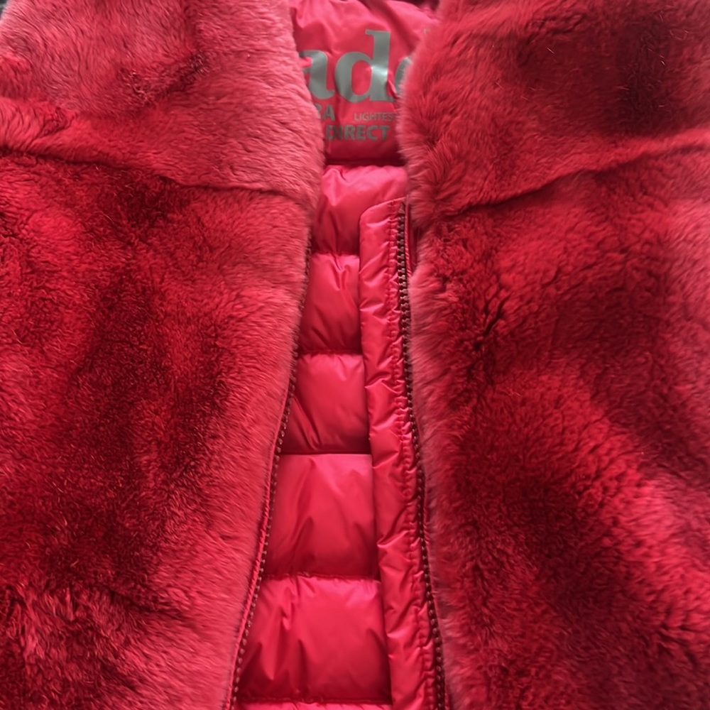 Add Italy Real Fur Down Vest Size Girl 8 Y 7-8 years - Picture 10 of 10